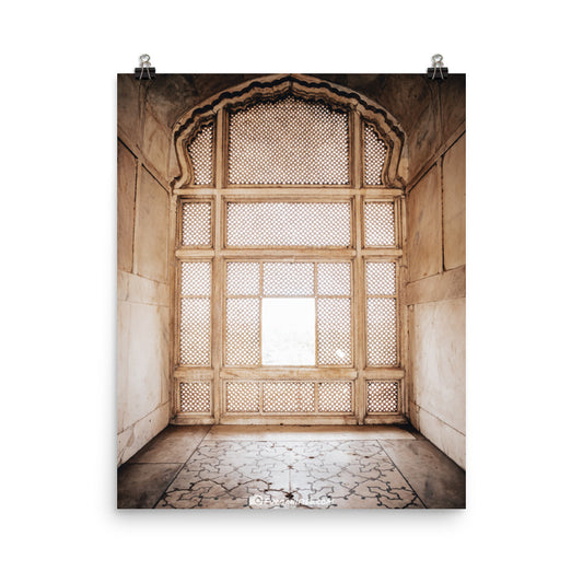 "Shahi Qila Window" Poster