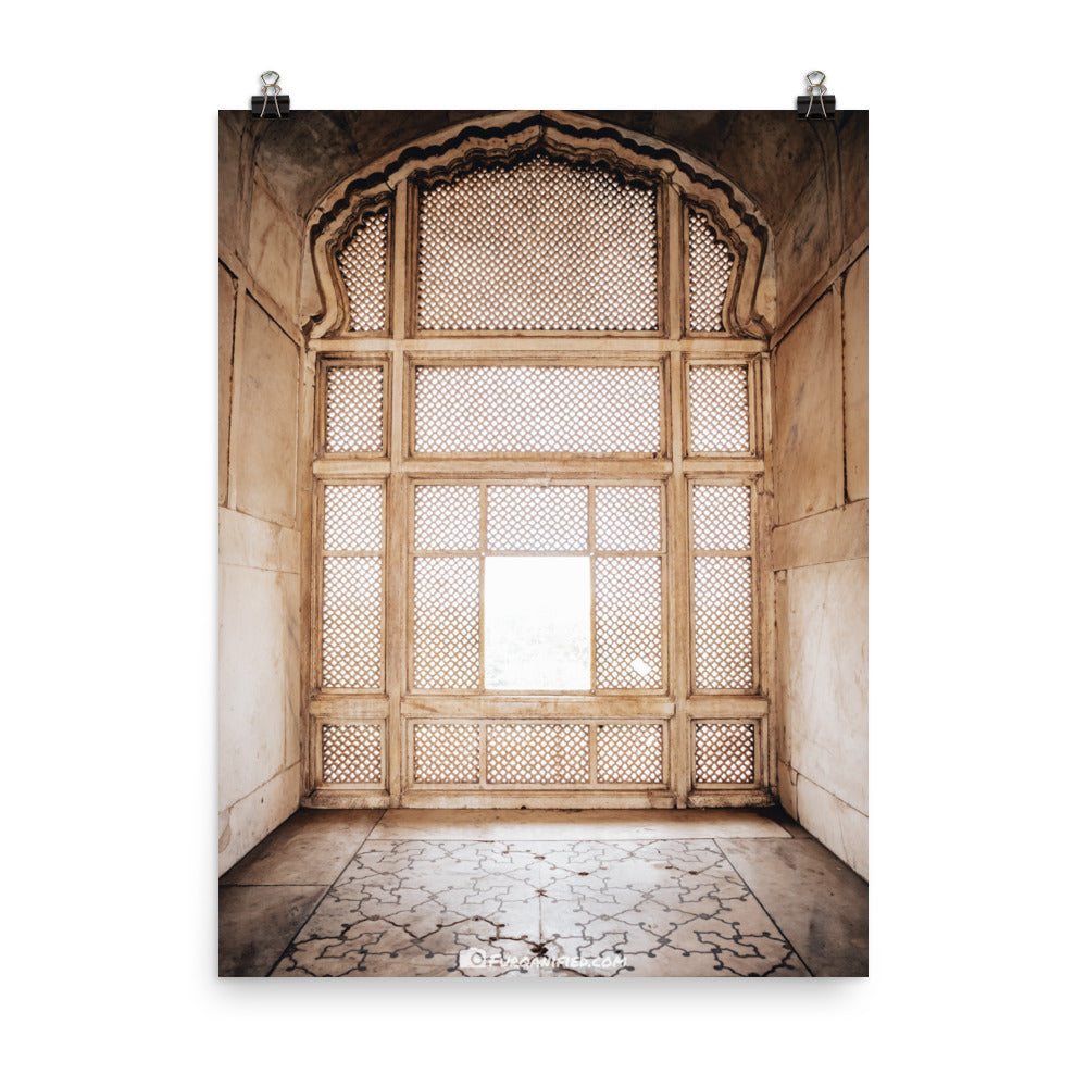 "Shahi Qila Window" Poster